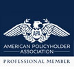 American Policyholder Association Professional Member blue & white logo
